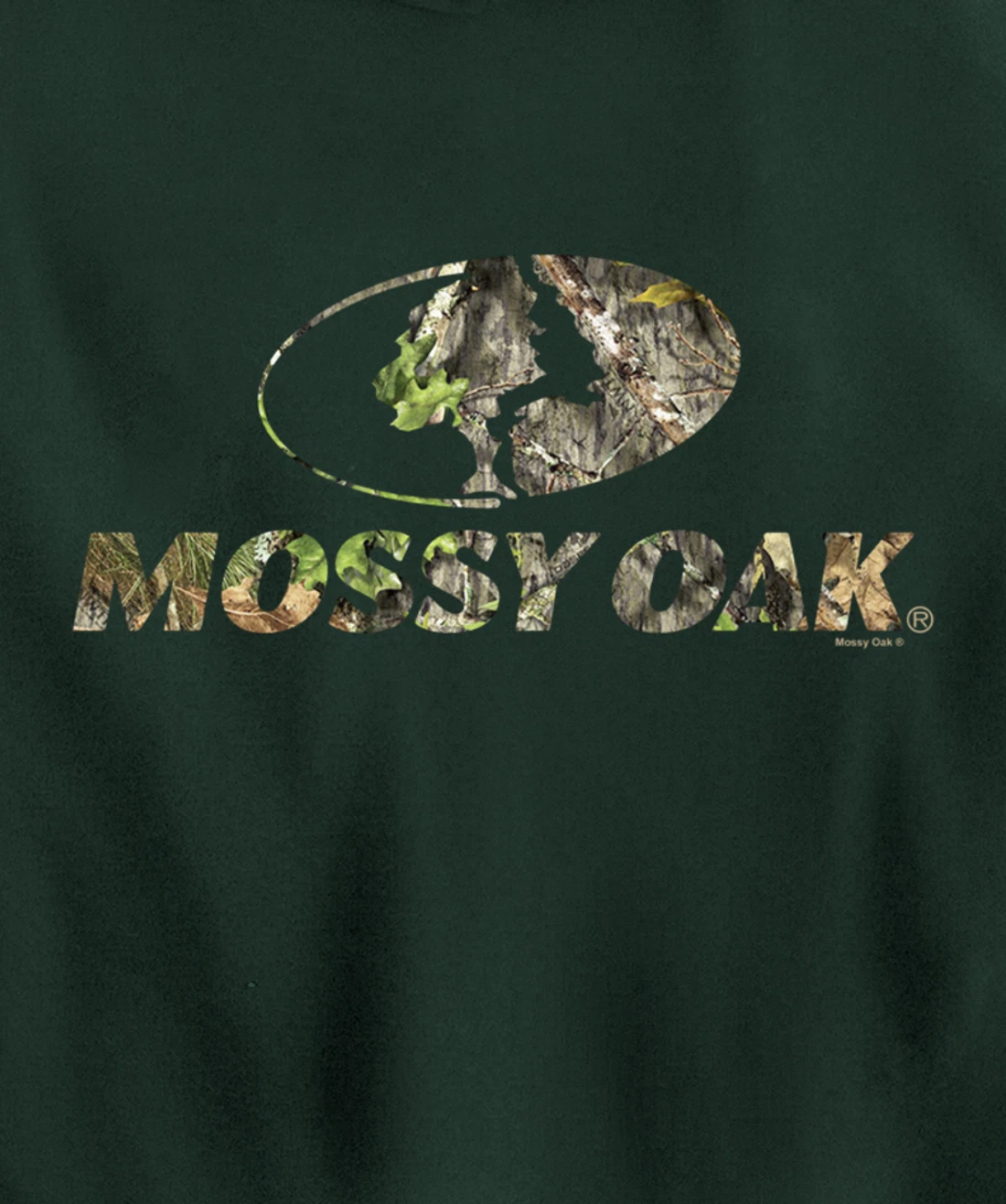 Mossy Oak Nature Camouflage Classic Outdoors Logo Pullover Hoodie