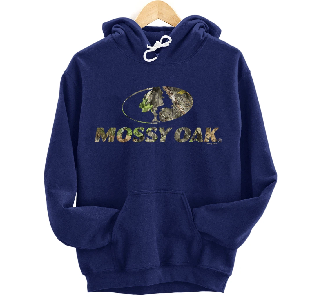 Mossy Oak Nature Camouflage Classic Outdoors Logo Pullover Hoodie