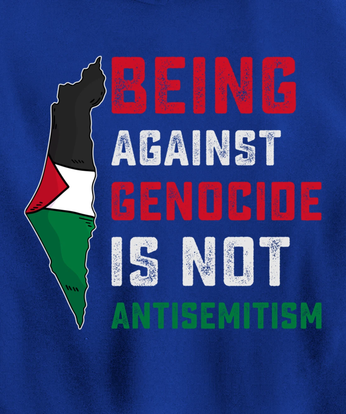 Being Against Genocide Is Not Antisemitism Support Palestine Pullover Hoodie