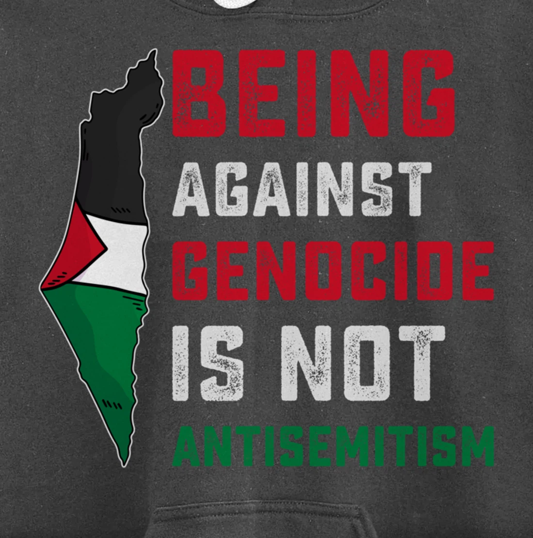Being Against Genocide Is Not Antisemitism Support Palestine Pullover Hoodie