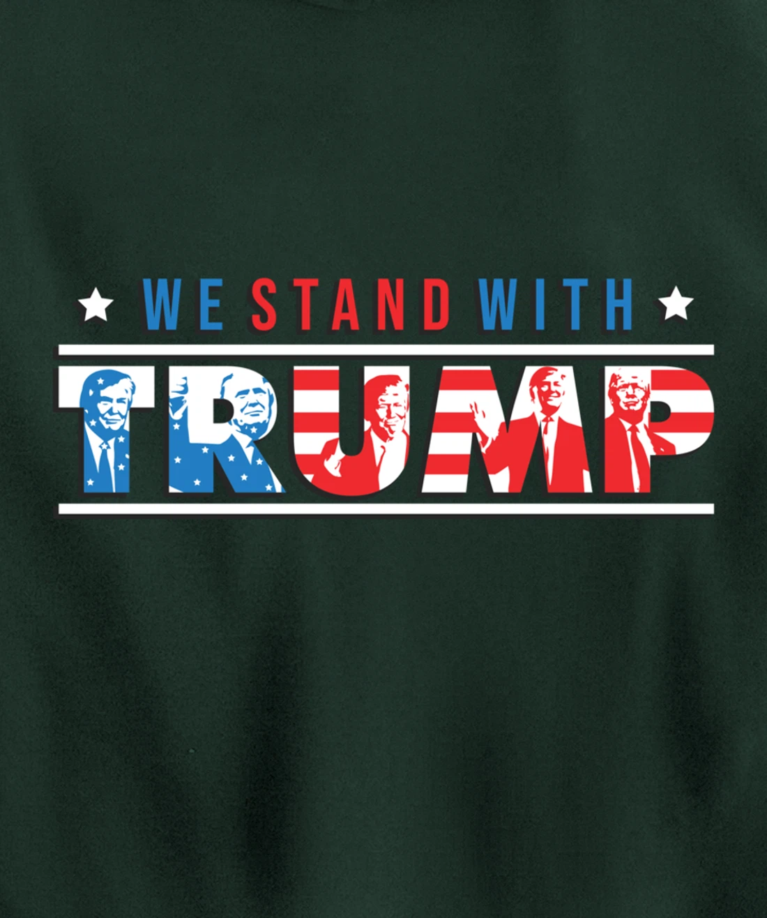 We Stand With Trump - Vote Pro Trump American Gifts Pullover Hoodie