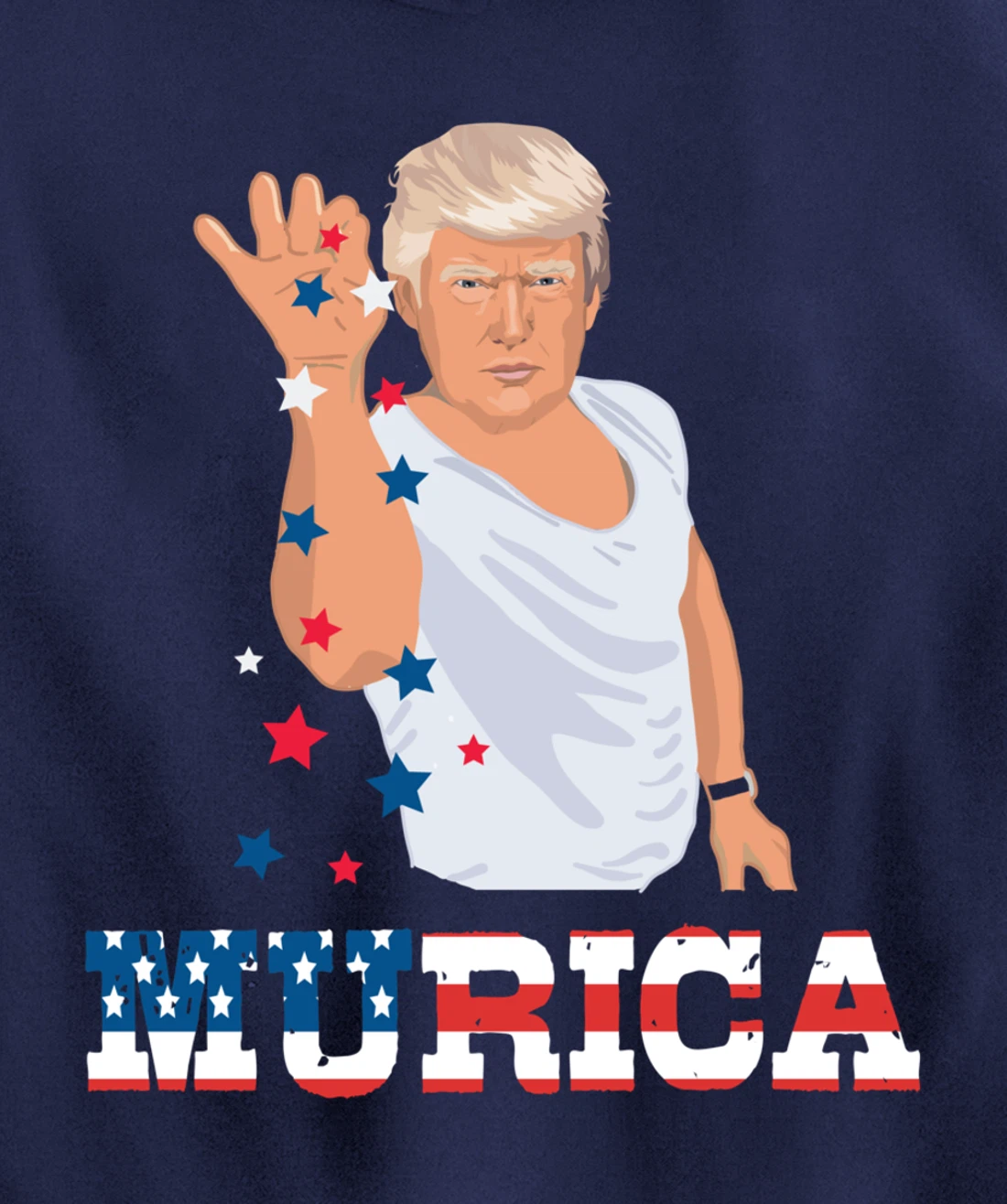 President Donald Trump Murica Bae Patriotic America Gift Pullover Hoodie