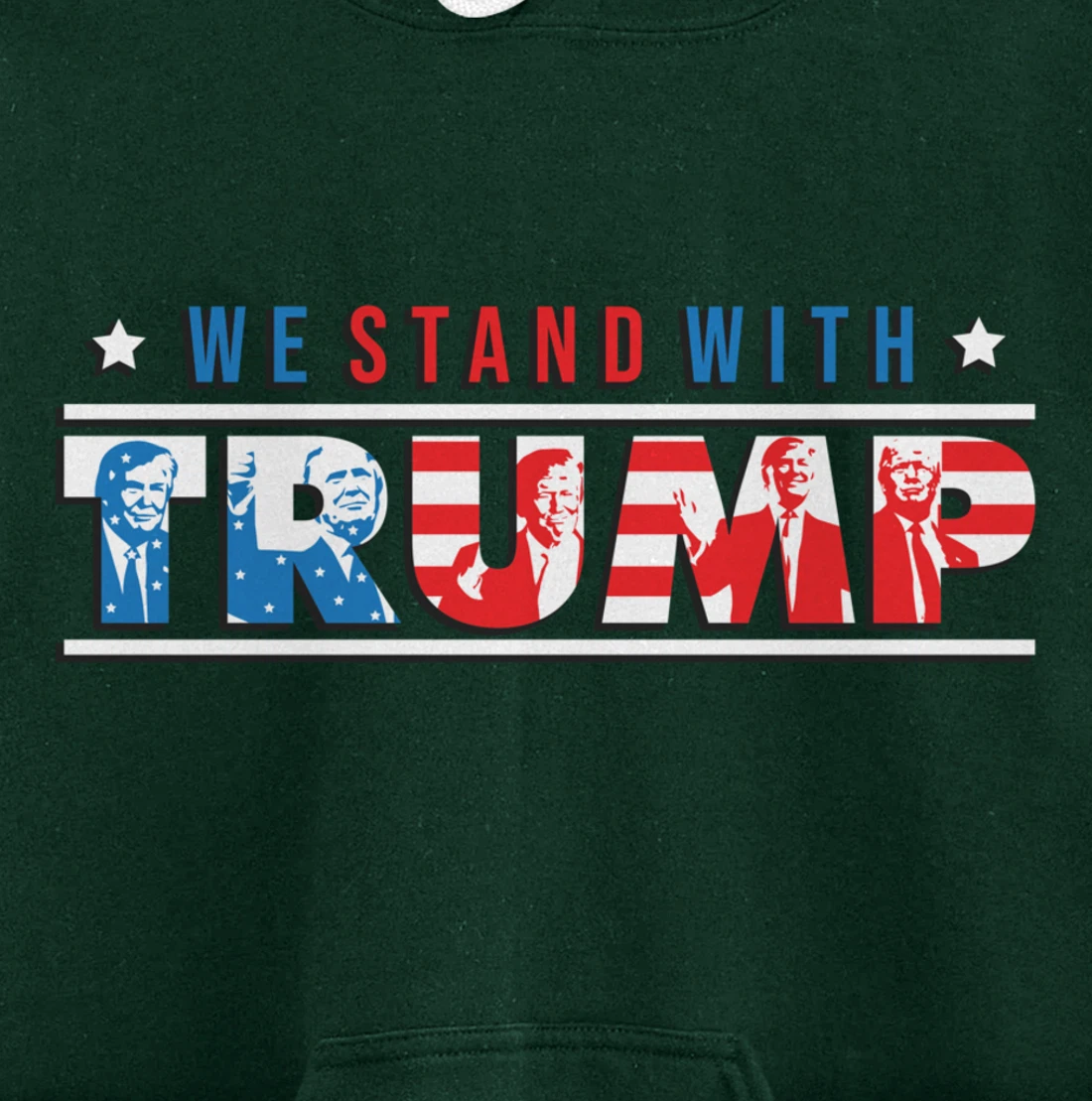 We Stand With Trump - Vote Pro Trump American Gifts Pullover Hoodie