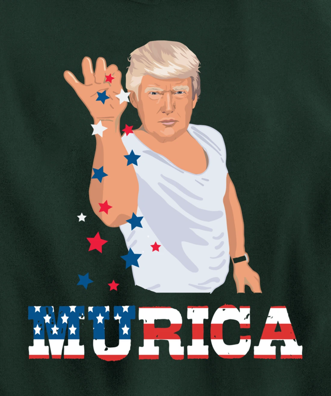 President Donald Trump Murica Bae Patriotic America Gift Pullover Hoodie