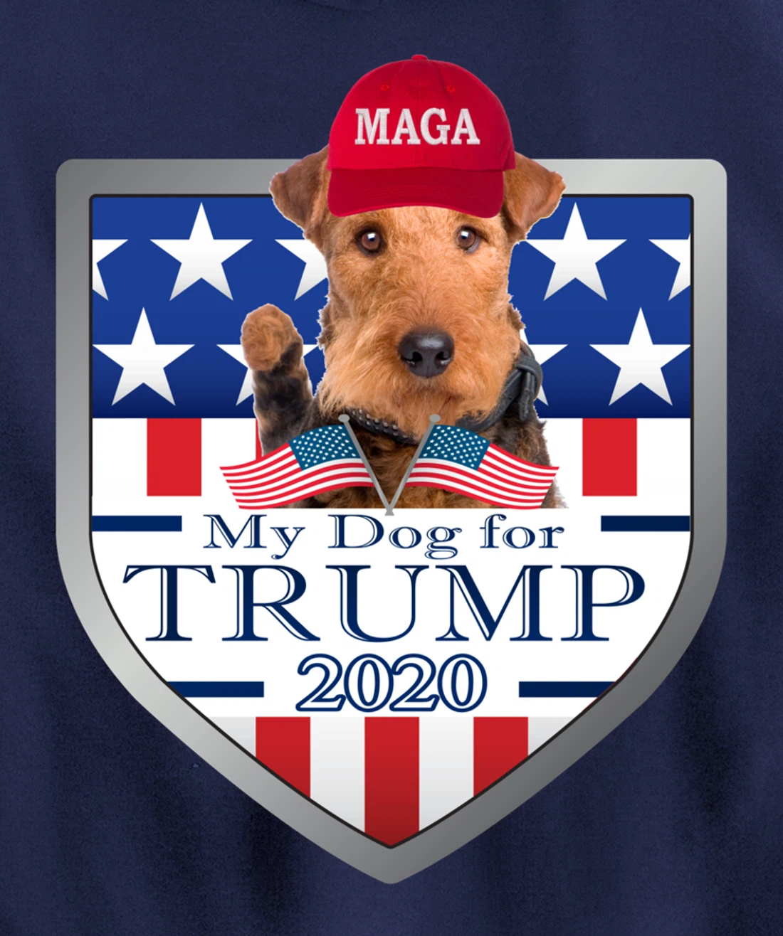 Airedale Terrier Pullover Hoodie