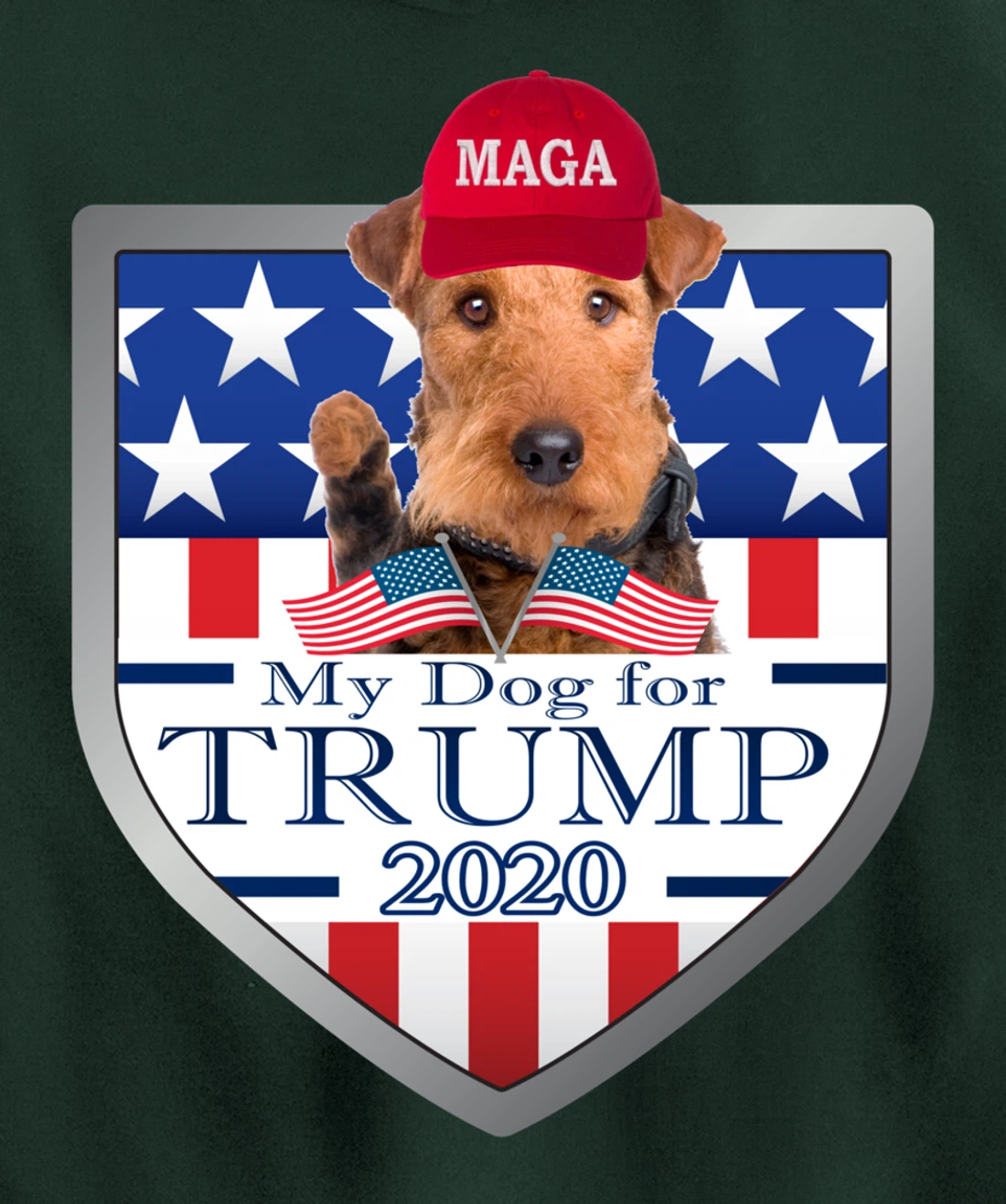 Airedale Terrier Pullover Hoodie