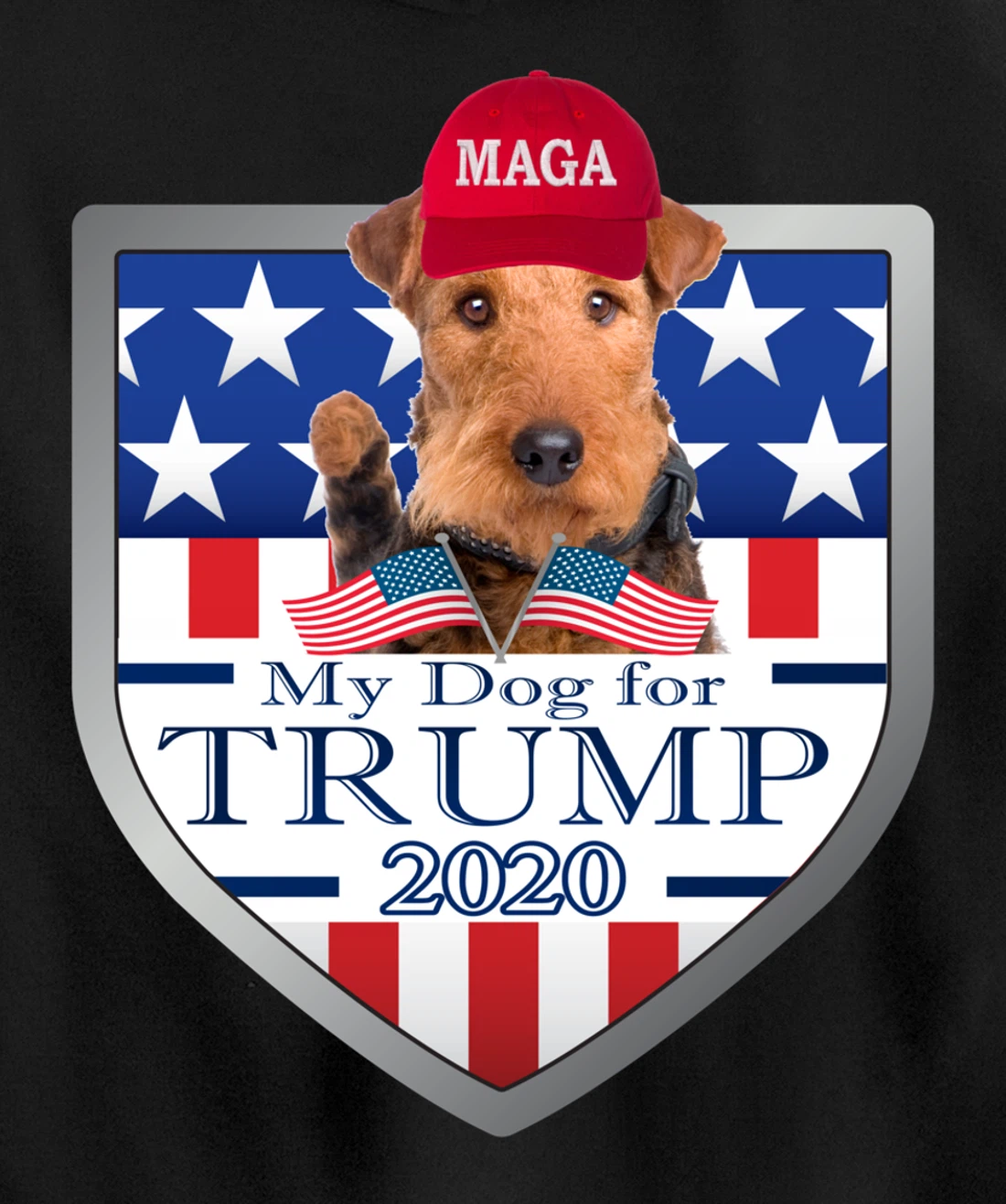 Airedale Terrier Pullover Hoodie