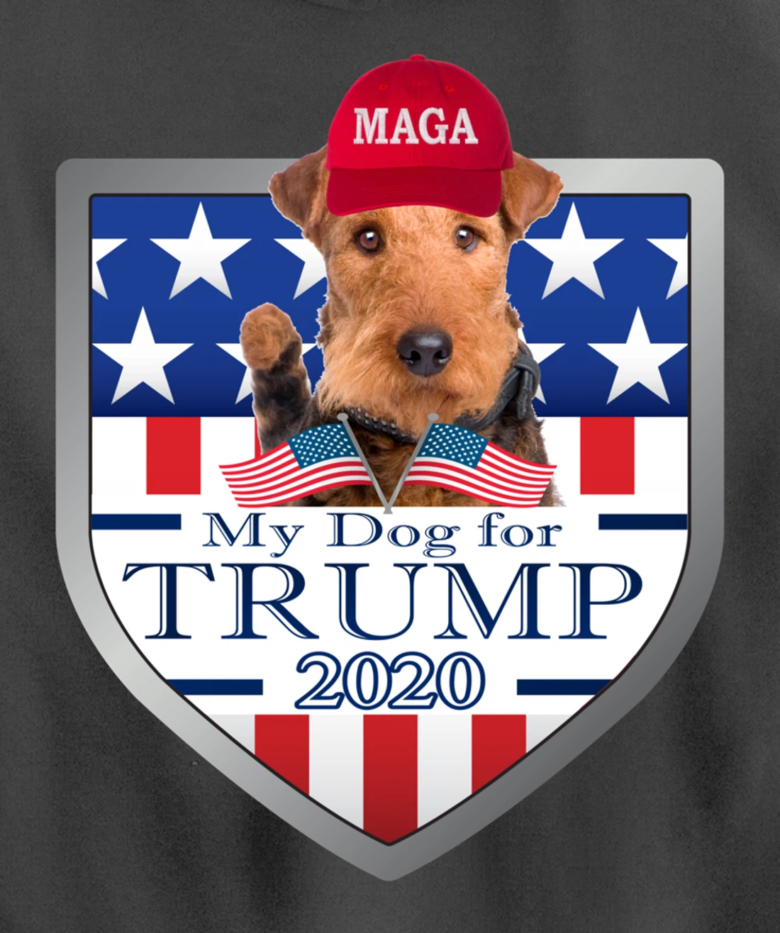 Airedale Terrier Pullover Hoodie