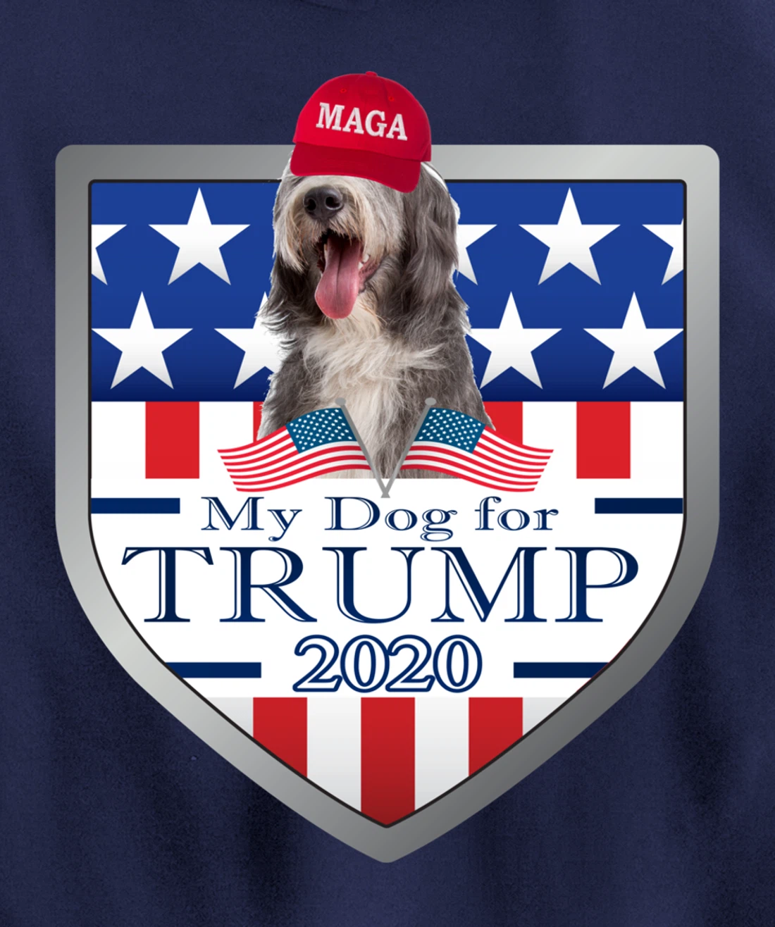 Bearded Collie Pullover Hoodie