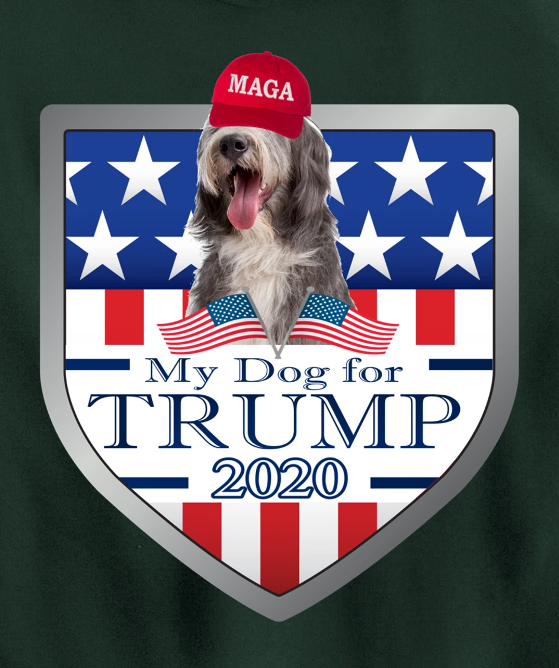 Bearded Collie Pullover Hoodie