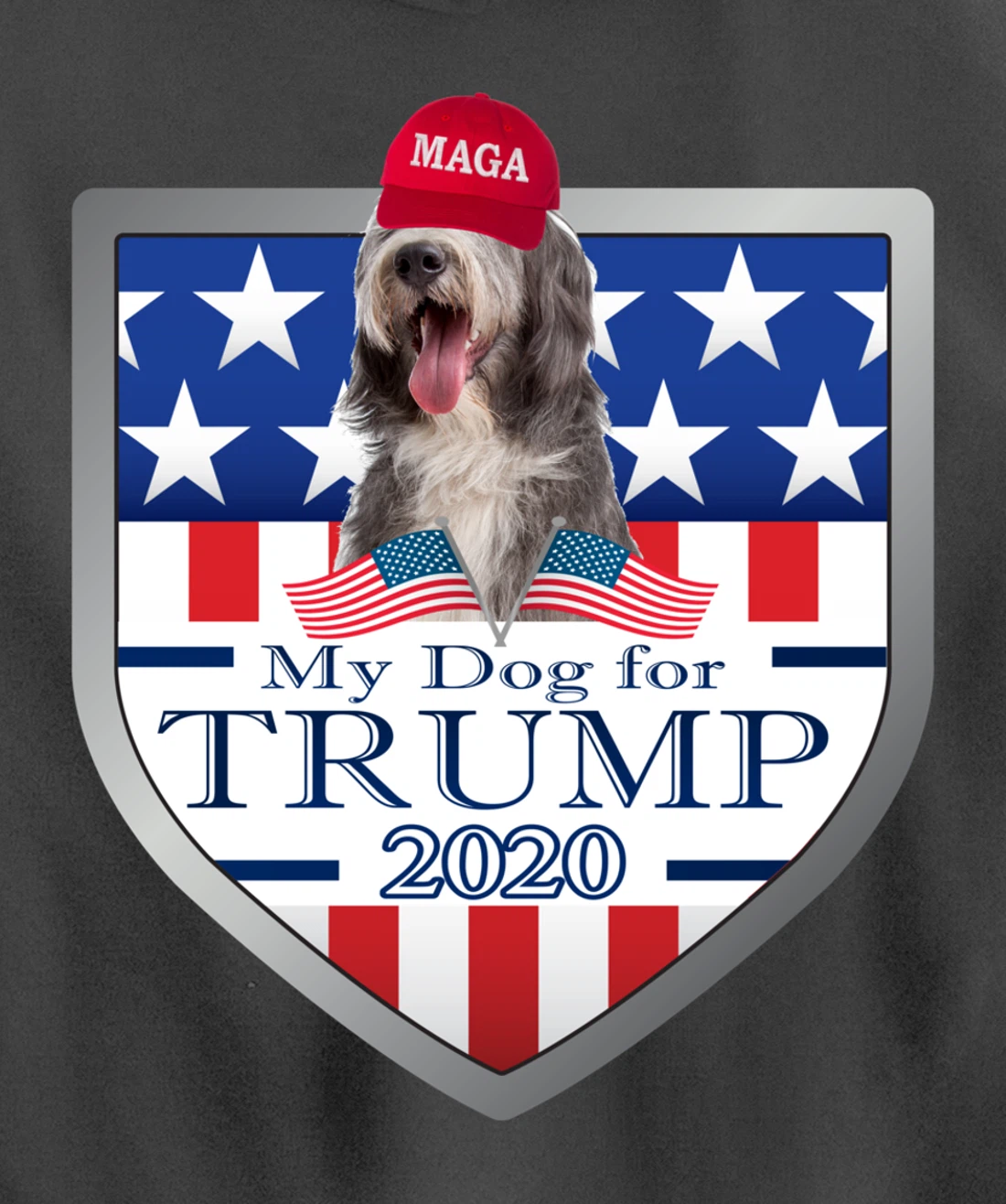 Bearded Collie Pullover Hoodie