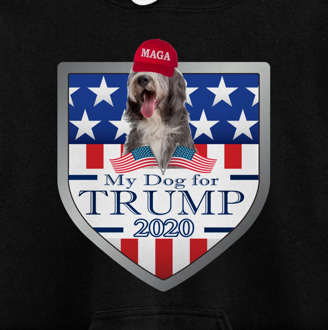 Bearded Collie Pullover Hoodie