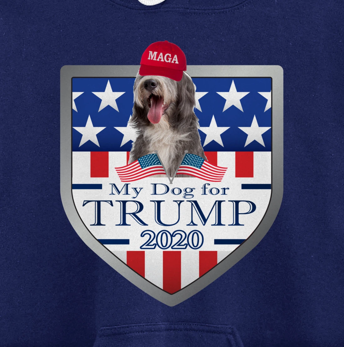 Bearded Collie Pullover Hoodie