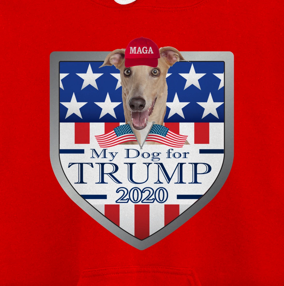 Greyhound w Glasses Pullover Hoodie