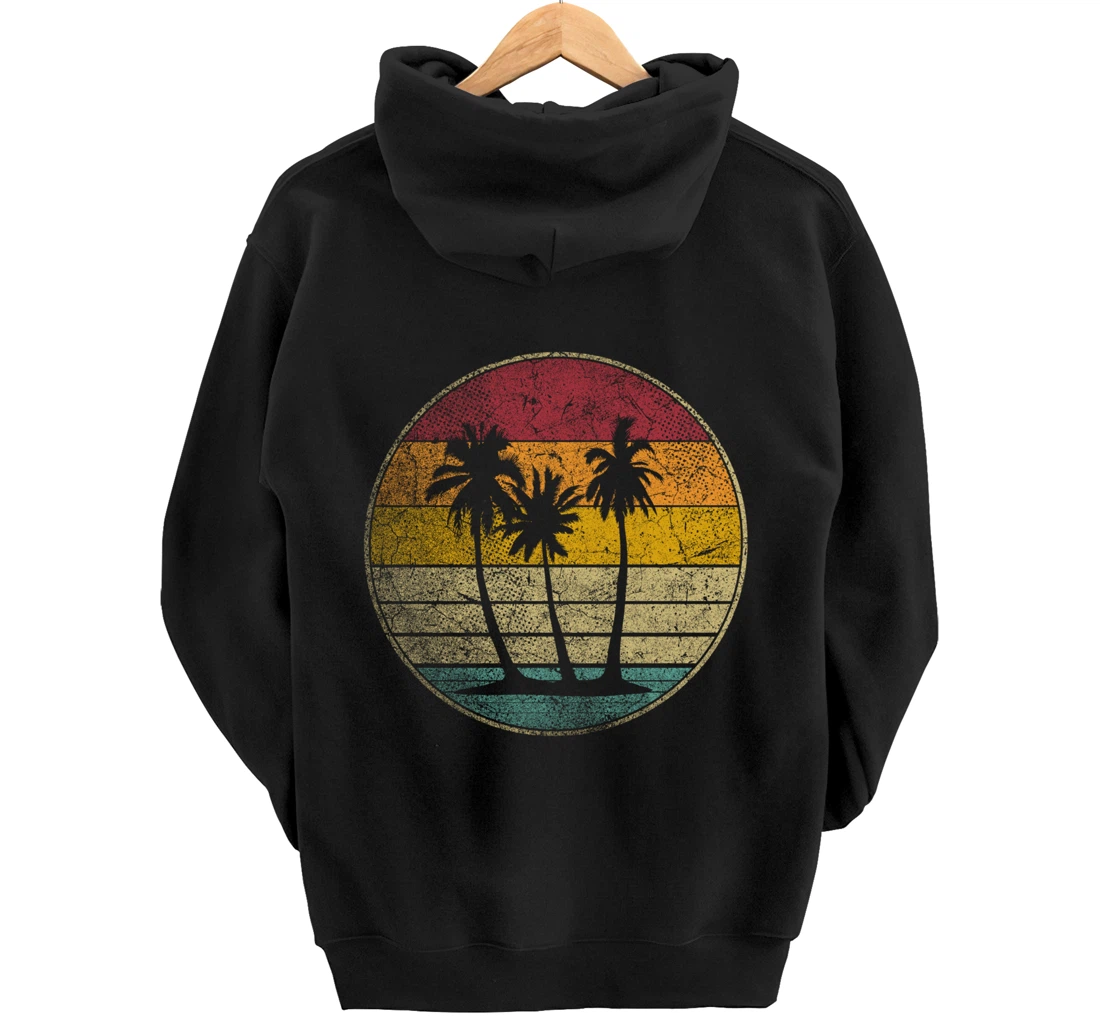 Tropical Beach Vintage Retro Style 70s 80s Pullover Hoodie