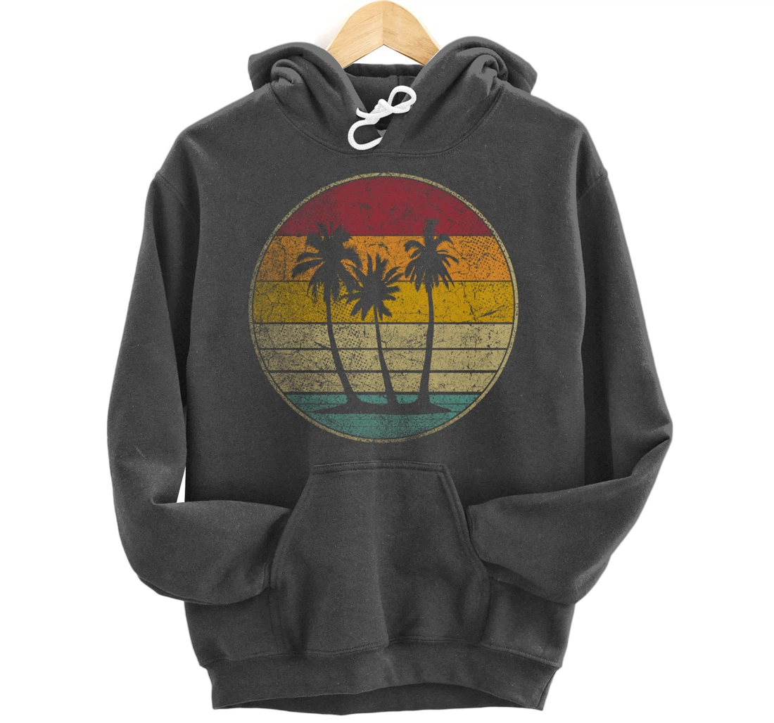 Tropical Beach Vintage Retro Style 70s 80s Pullover Hoodie