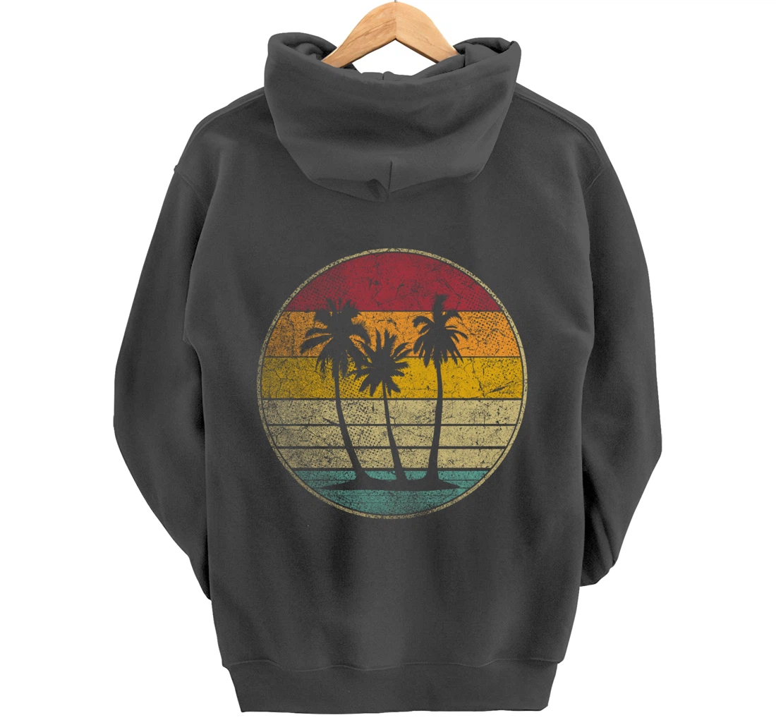 Tropical Beach Vintage Retro Style 70s 80s Pullover Hoodie
