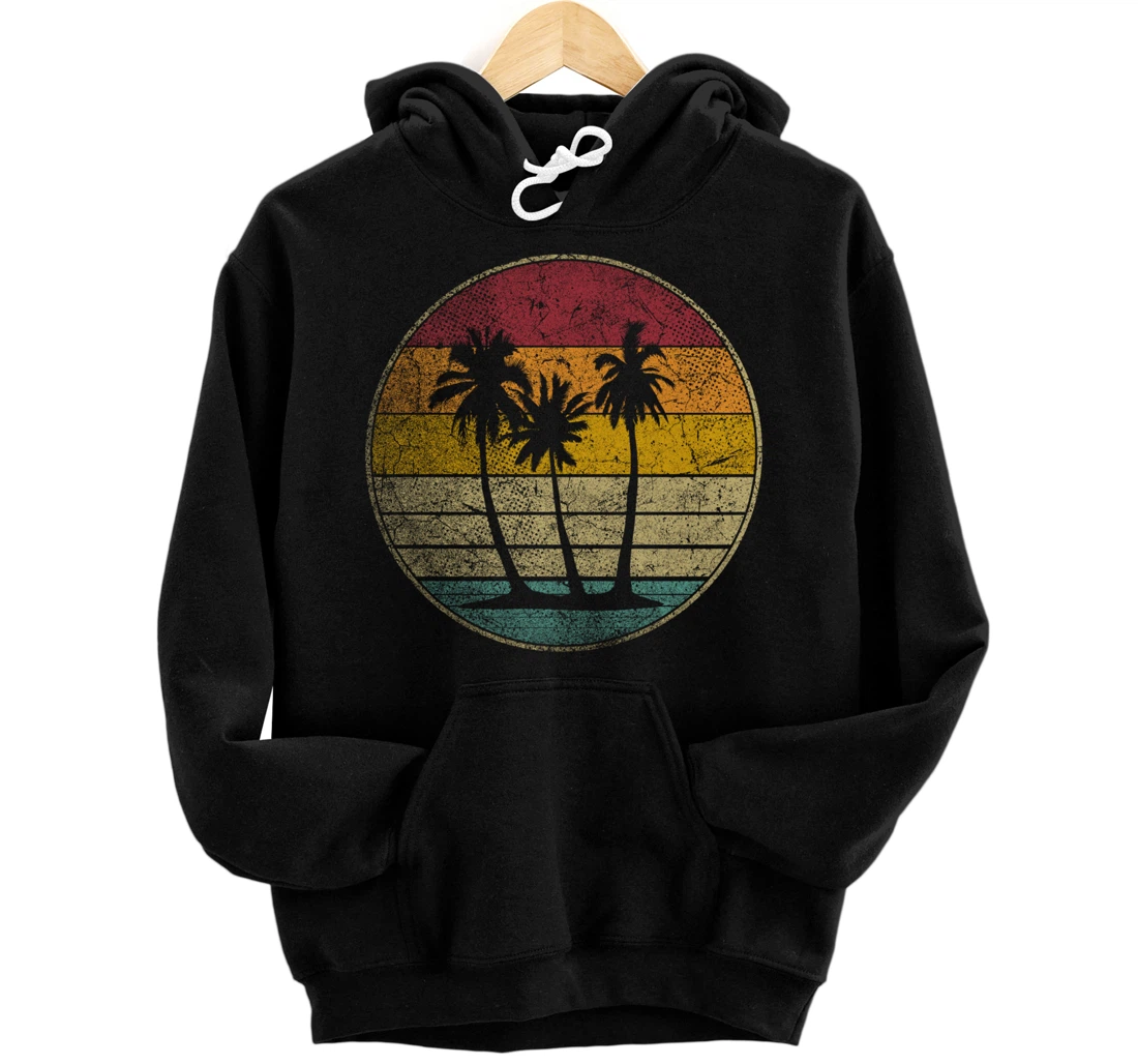 Tropical Beach Vintage Retro Style 70s 80s Pullover Hoodie