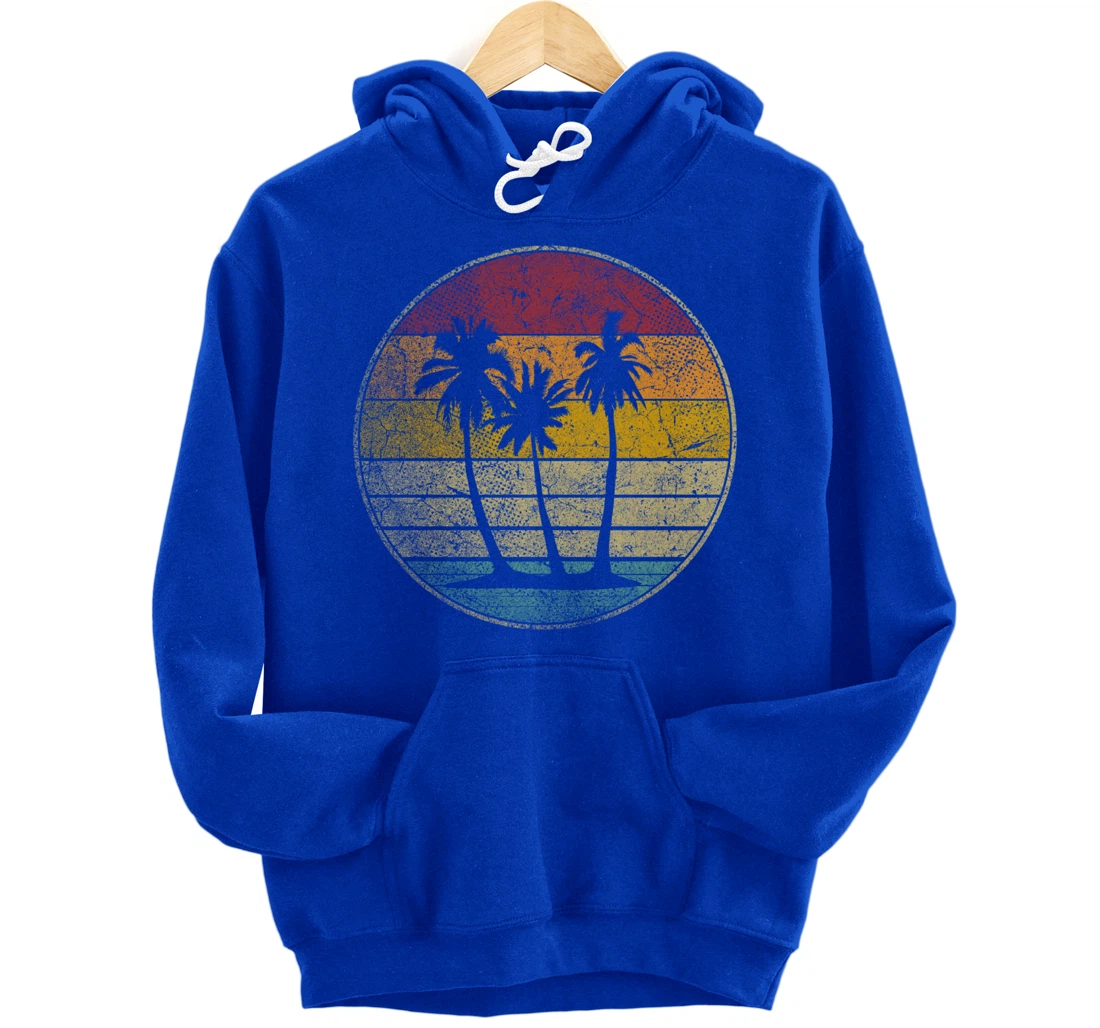 Tropical Beach Vintage Retro Style 70s 80s Pullover Hoodie