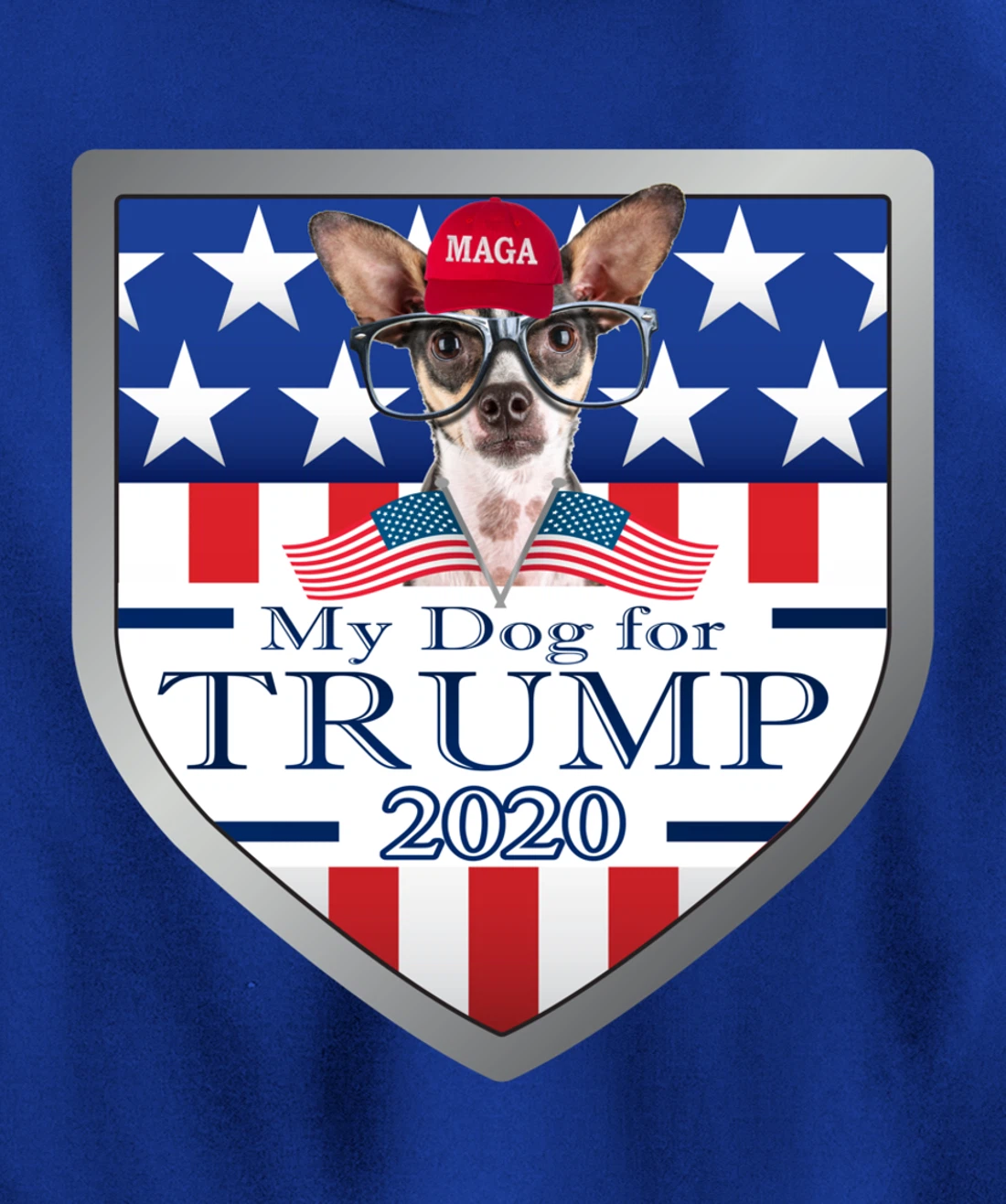 Chihuahua w Glasses Pullover Hoodie