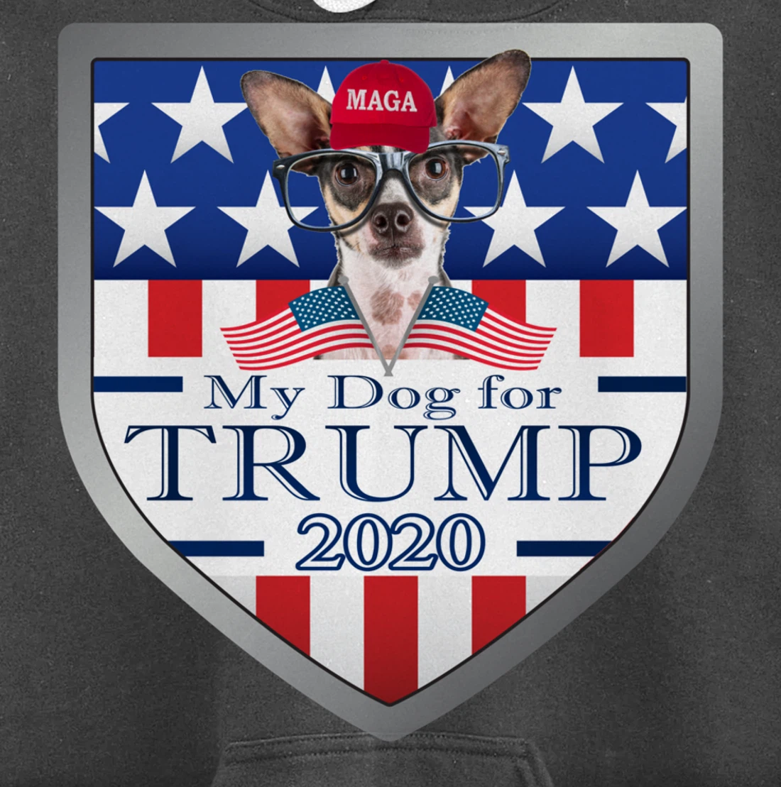 Chihuahua w Glasses Pullover Hoodie