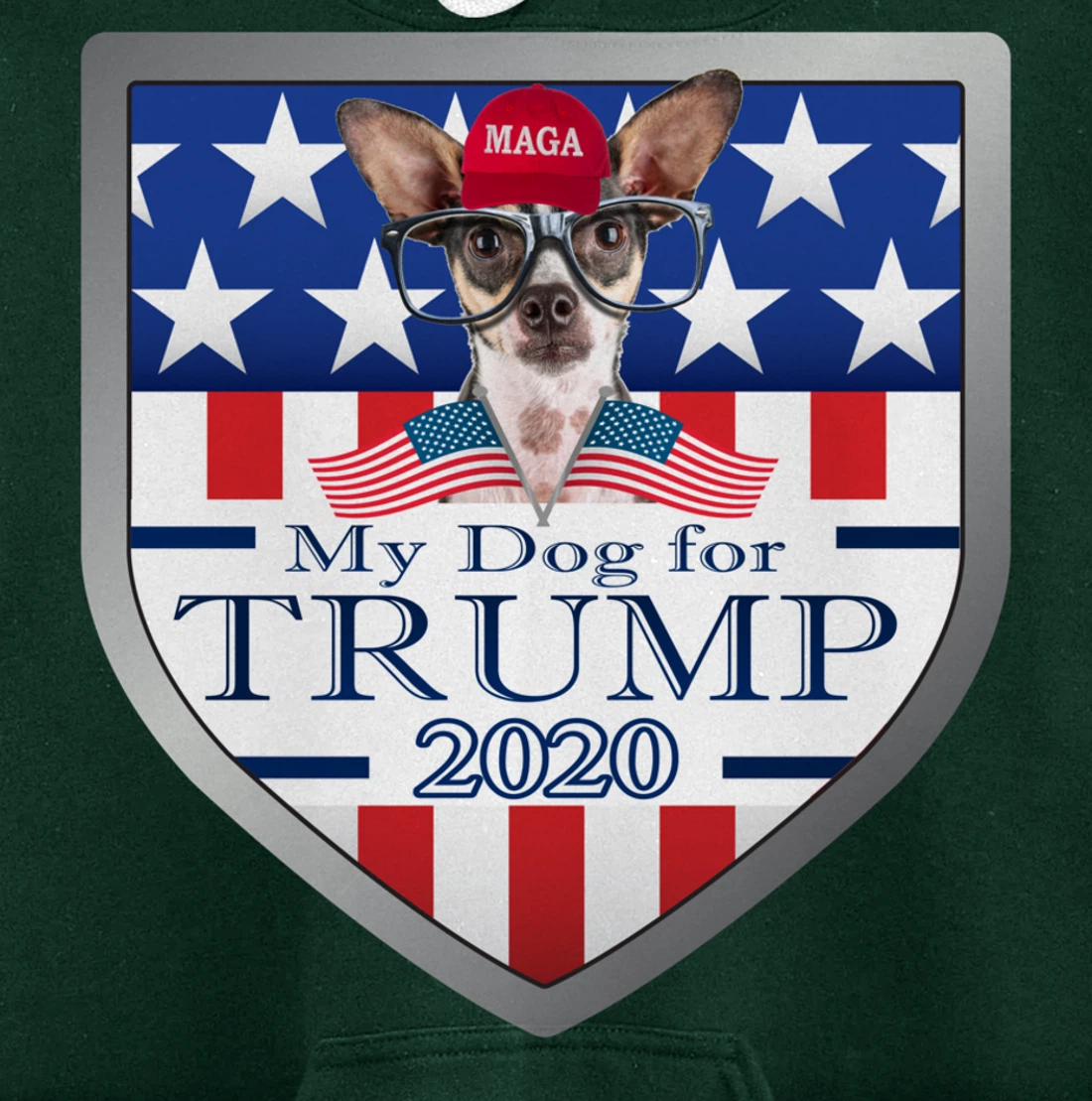 Chihuahua w Glasses Pullover Hoodie