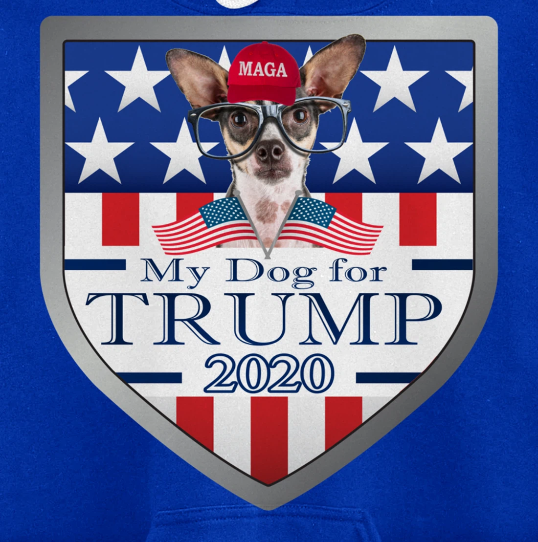 Chihuahua w Glasses Pullover Hoodie