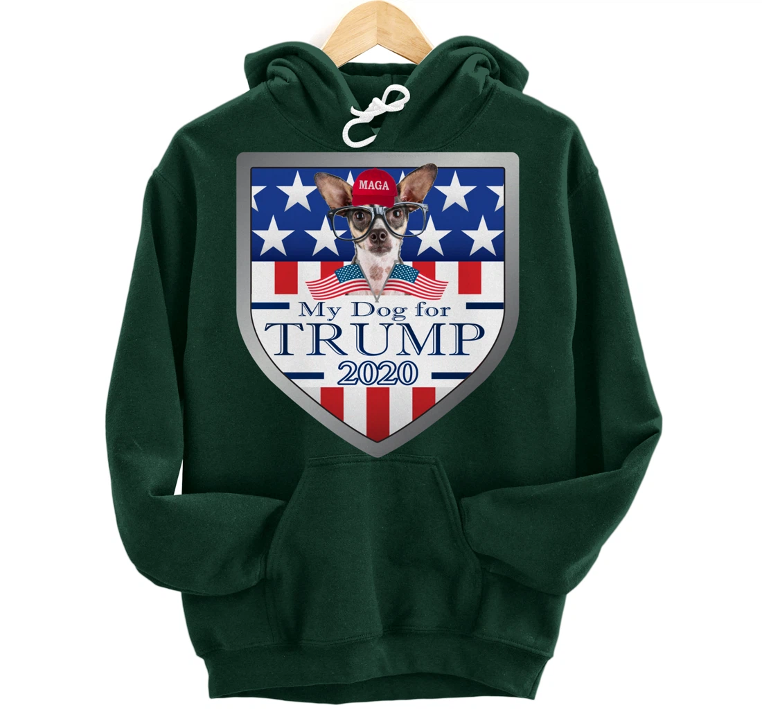 Chihuahua w Glasses Pullover Hoodie