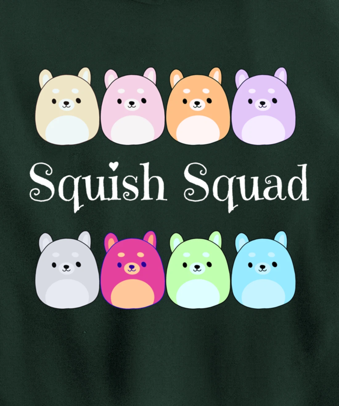 Squish Squad! Stuffed Animal Plush Mallow Collector Soft Toy Pullover Hoodie
