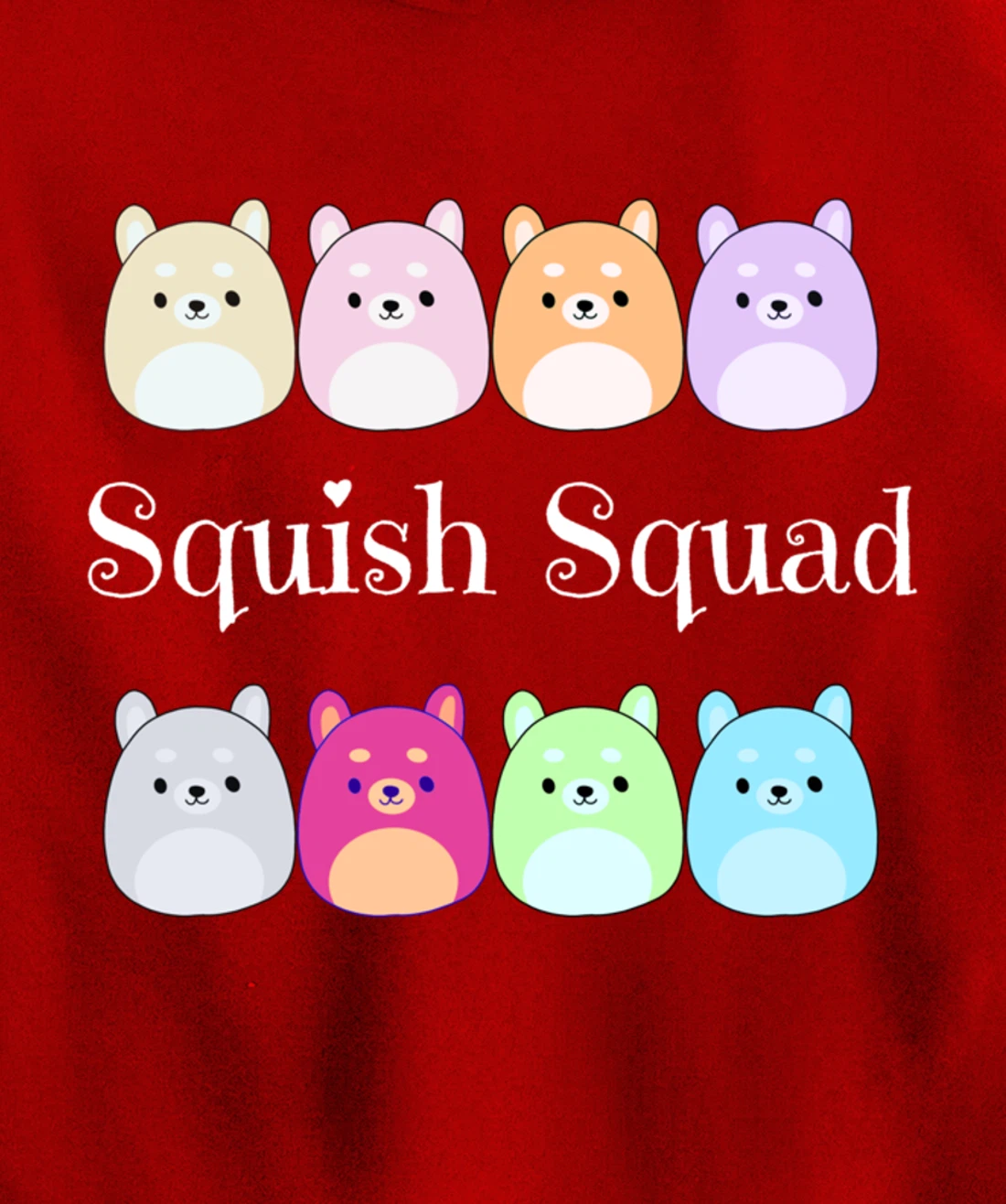 Squish Squad! Stuffed Animal Plush Mallow Collector Soft Toy Pullover Hoodie