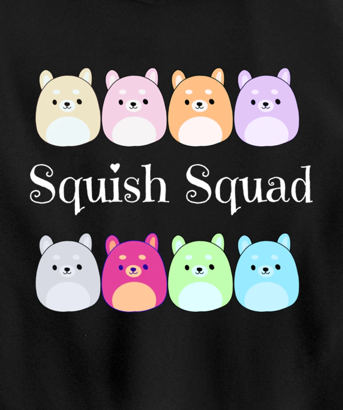 Squish Squad! Stuffed Animal Plush Mallow Collector Soft Toy Pullover Hoodie
