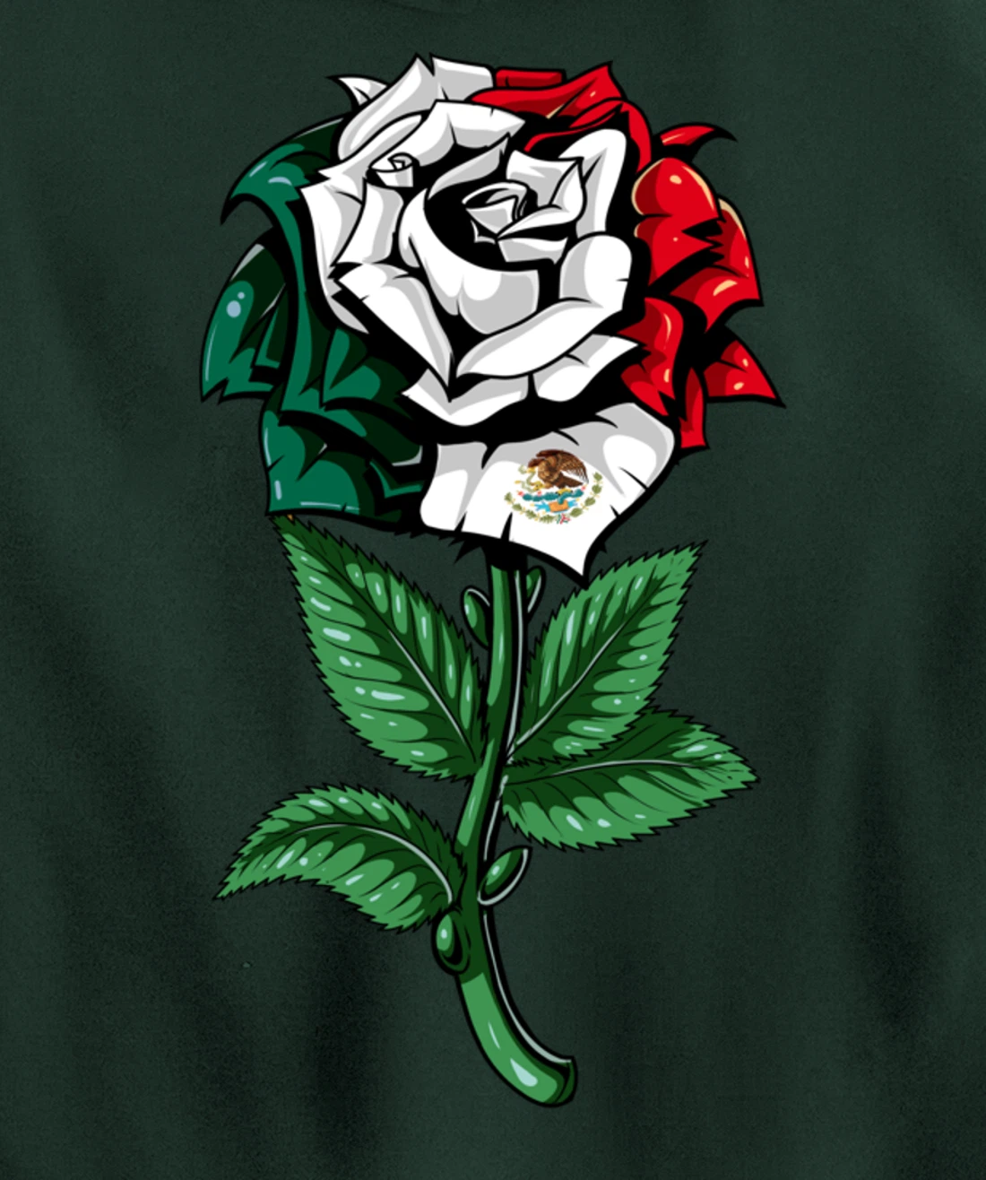 Mexico Flag Mexican Pullover Hoodie