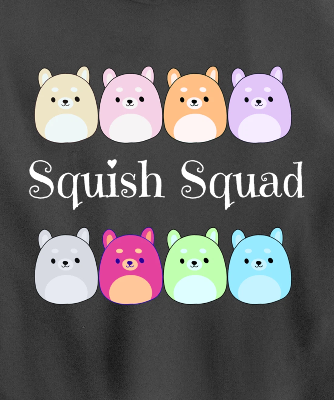 Squish Squad! Stuffed Animal Plush Mallow Collector Soft Toy Pullover Hoodie