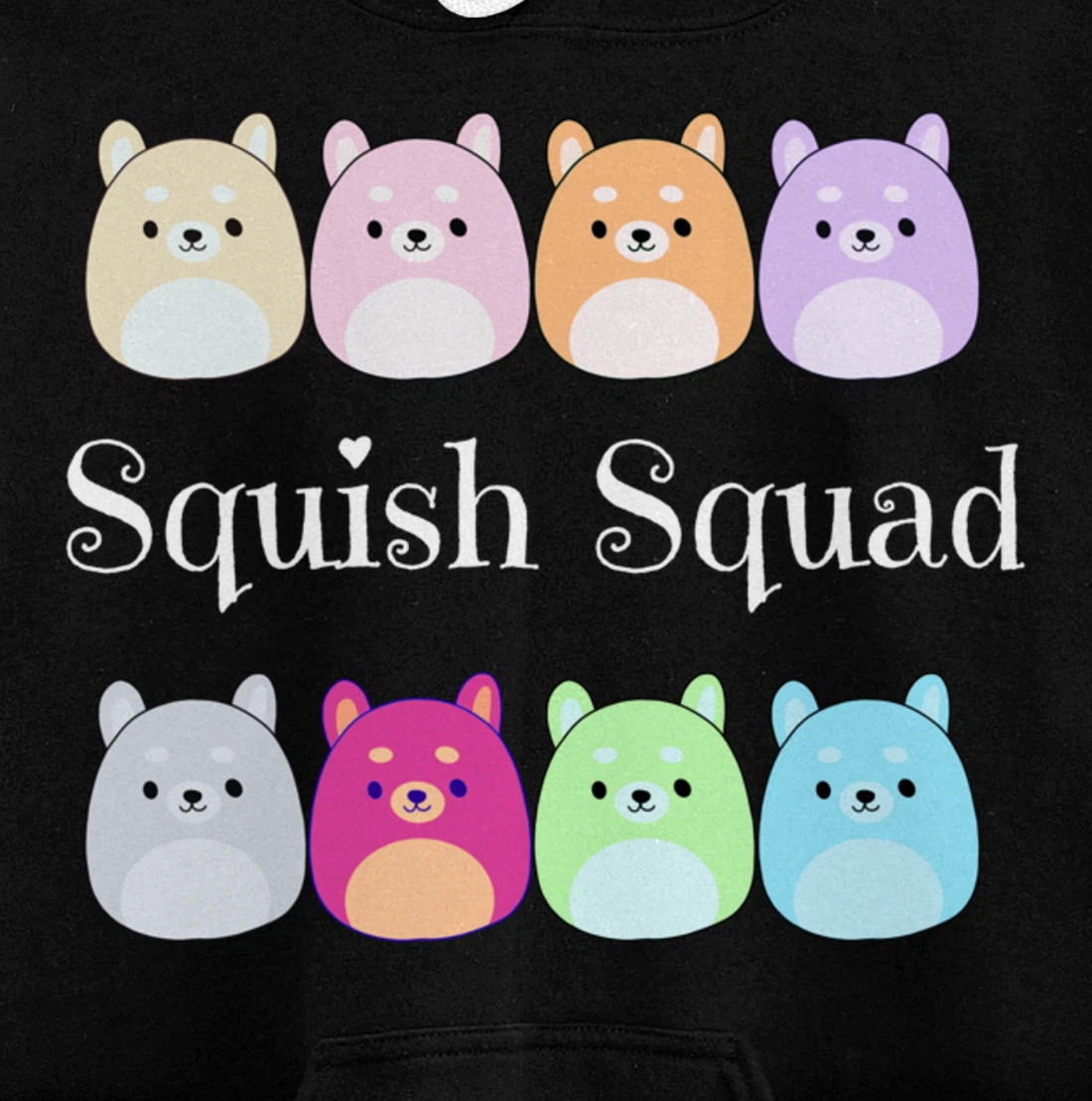 Squish Squad! Stuffed Animal Plush Mallow Collector Soft Toy Pullover Hoodie