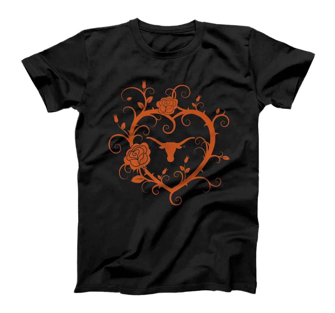 Texas Longhorns Heart Roses - Apparel Premium T-Shirt