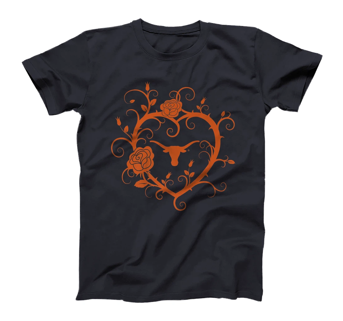Texas Longhorns Heart Roses - Apparel Premium T-Shirt