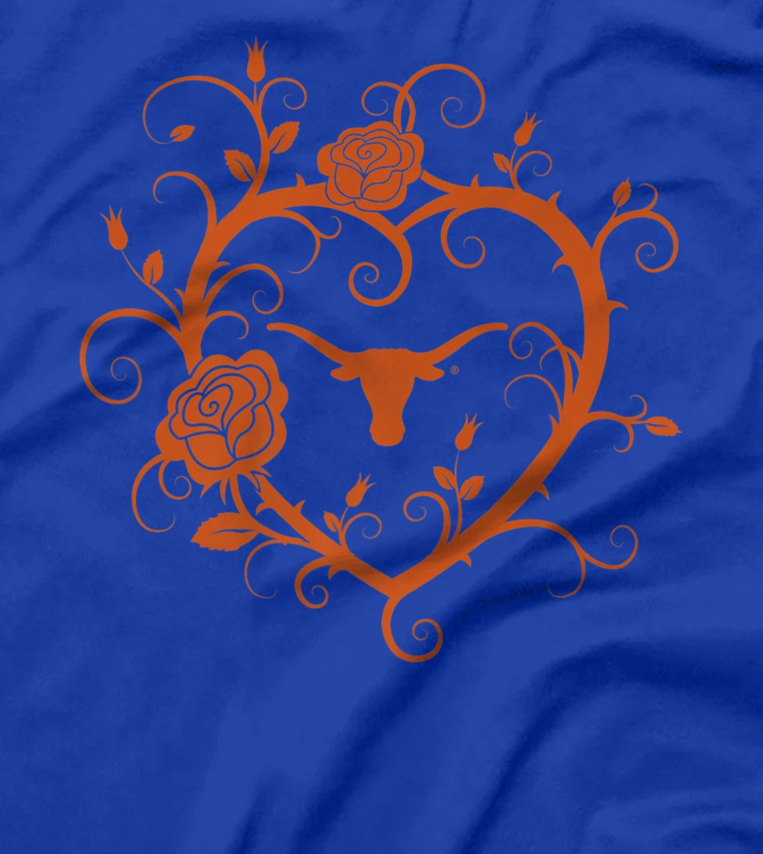 Texas Longhorns Heart Roses - Apparel Premium T-Shirt