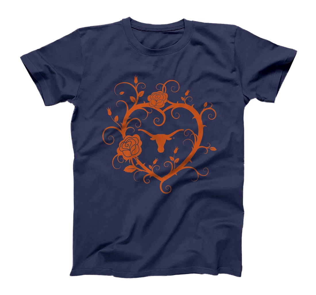 Texas Longhorns Heart Roses - Apparel Premium T-Shirt