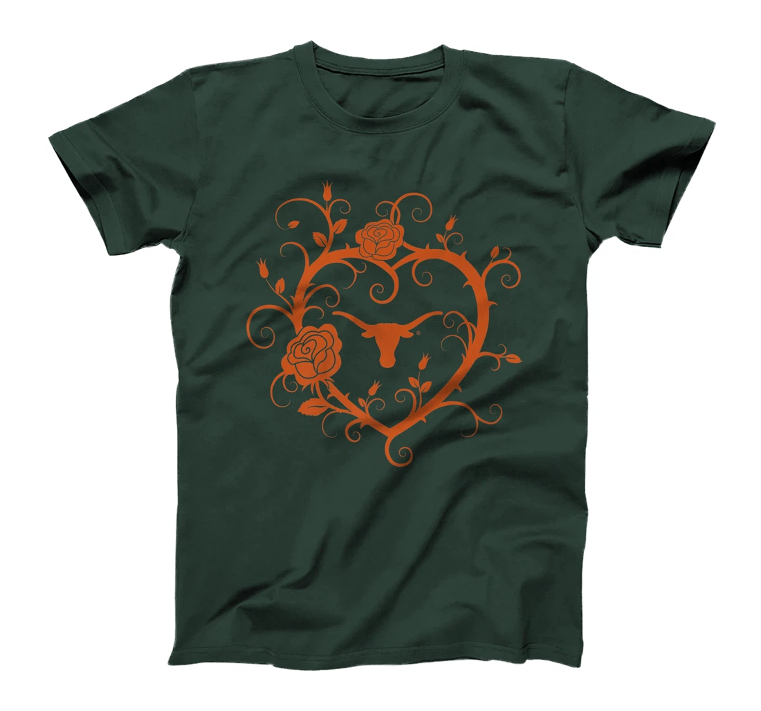 Texas Longhorns Heart Roses - Apparel Premium T-Shirt