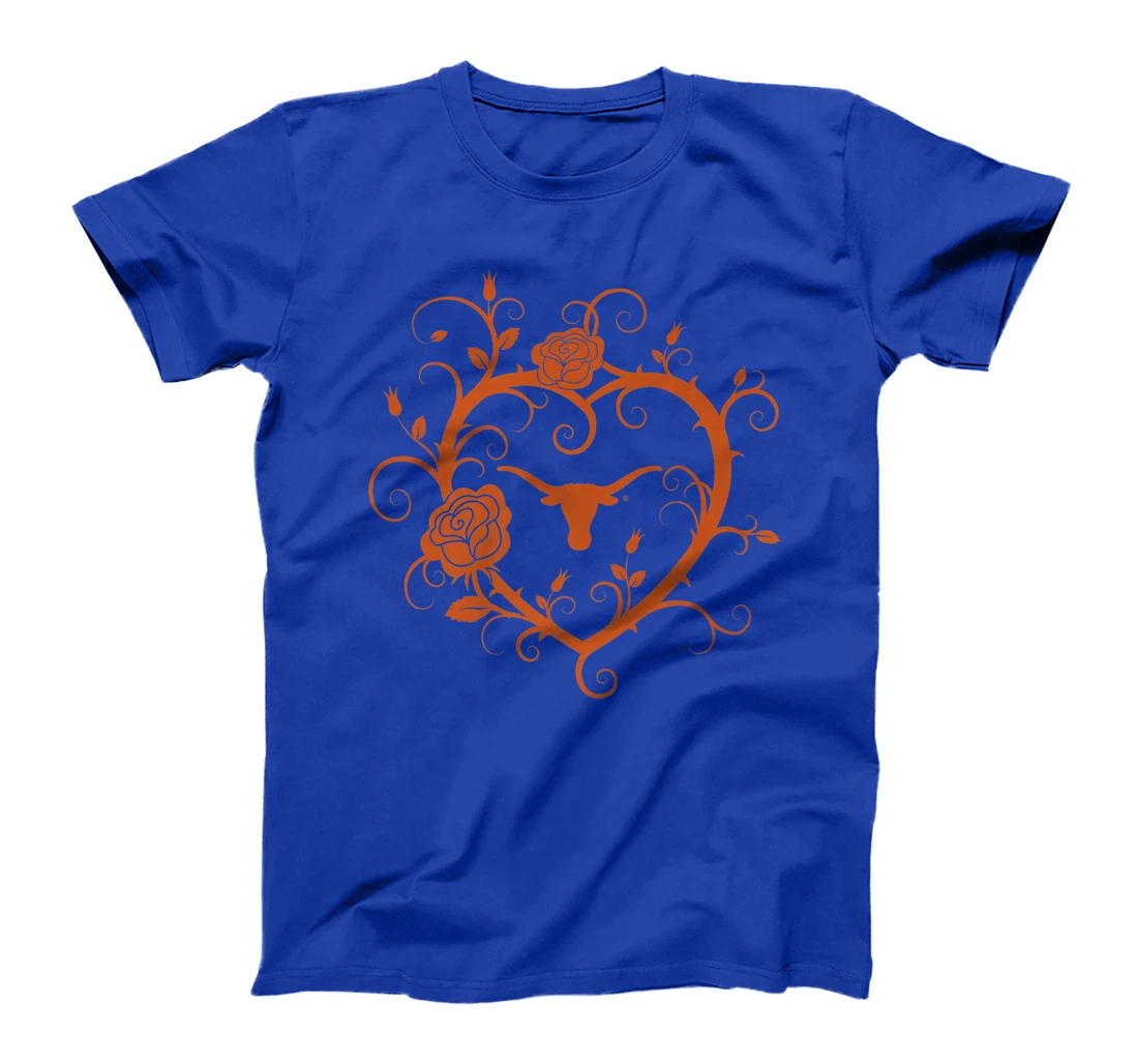 Texas Longhorns Heart Roses - Apparel Premium T-Shirt
