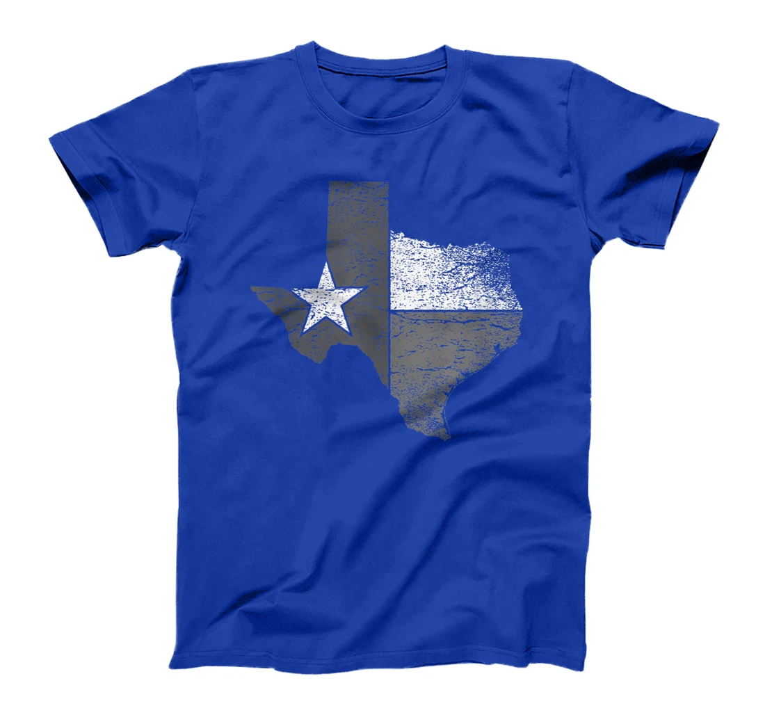 Texas Tshirt Women Men | Texas State Flag Map Black & White T-Shirt