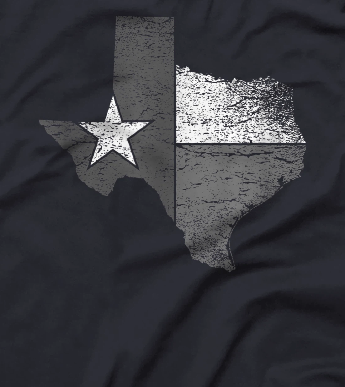 Texas Tshirt Women Men | Texas State Flag Map Black & White T-Shirt