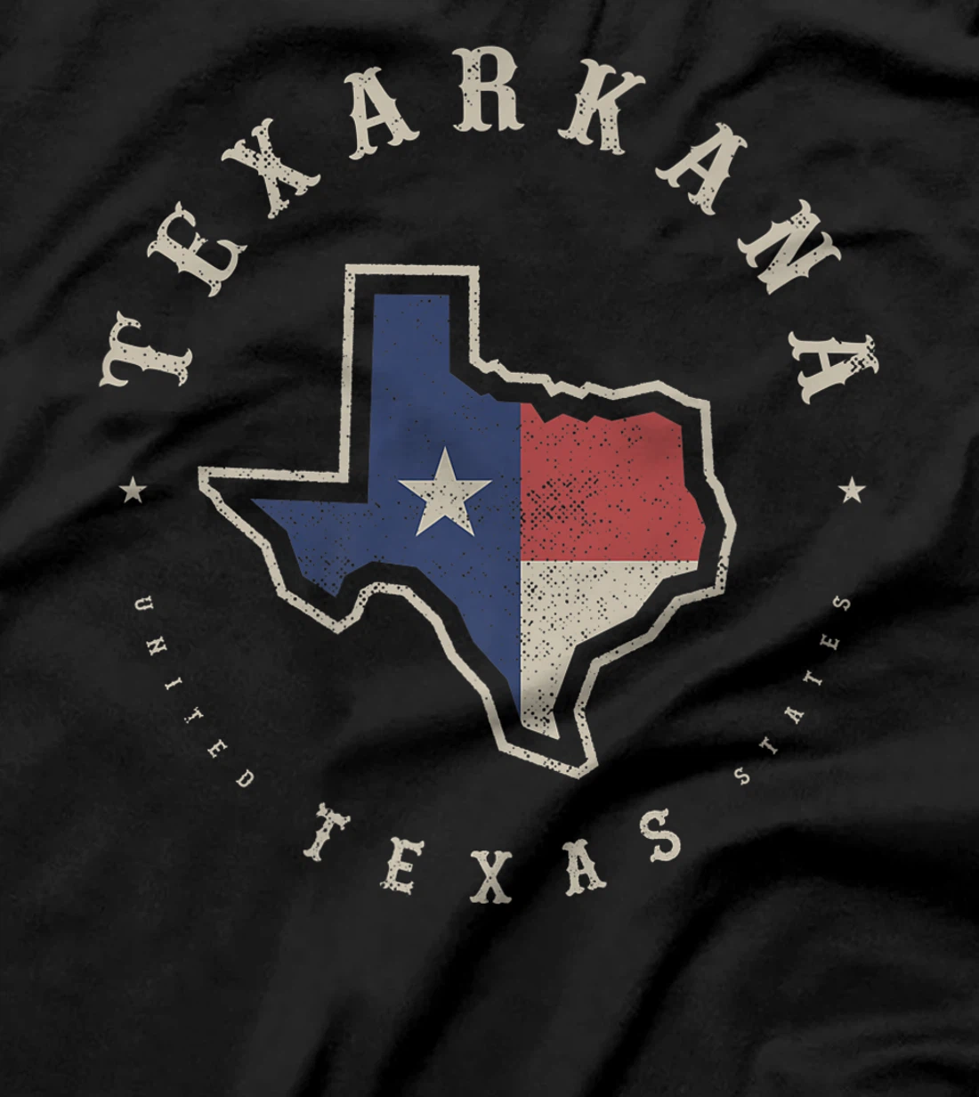 Vintage Texarkana Texas State Flag Map Souvenir Gift Premium T-Shirt