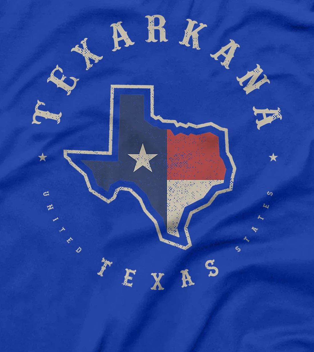 Vintage Texarkana Texas State Flag Map Souvenir Gift Premium T-Shirt