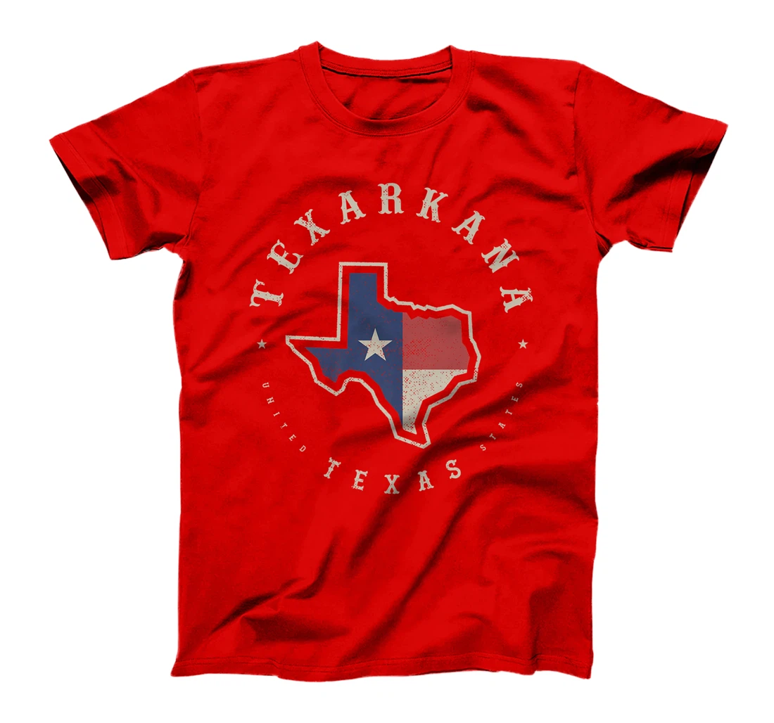 Vintage Texarkana Texas State Flag Map Souvenir Gift Premium T-Shirt