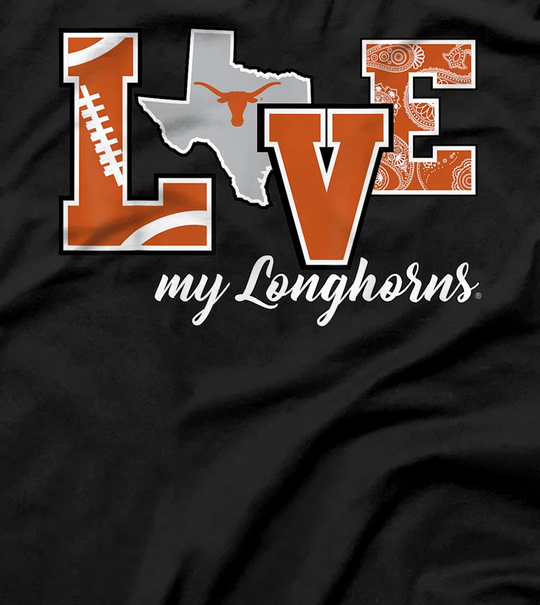 Texas Longhorns Love My Longhorns T-Shirt