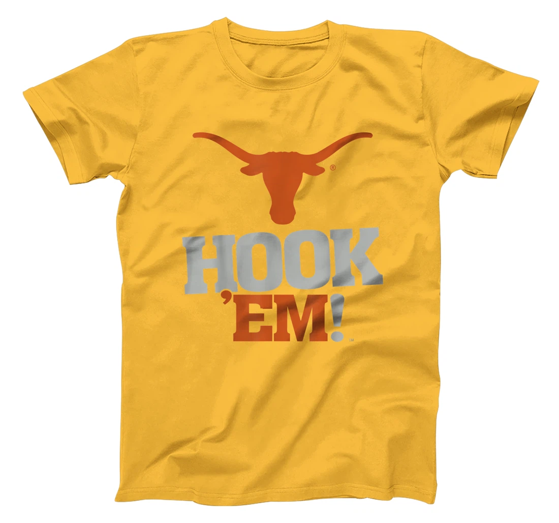 Texas Longhorns Hook 'em! #3 White - Apparel T-Shirt