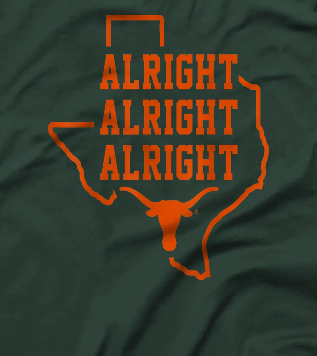 Texas Longhorns Alright 3x !!! - Apparel T-Shirt
