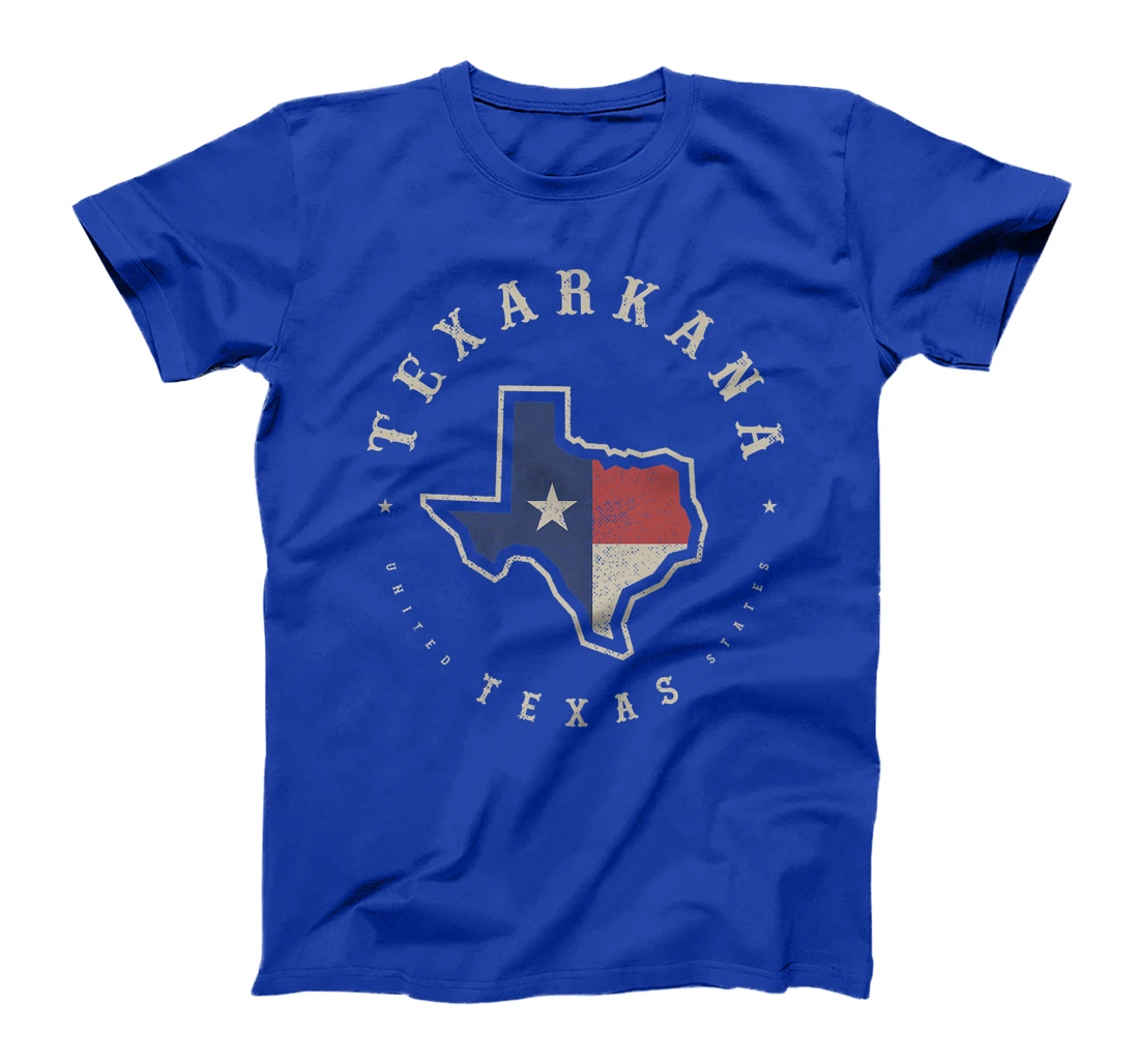 Vintage Texarkana Texas State Flag Map Souvenir Gift Premium T-Shirt