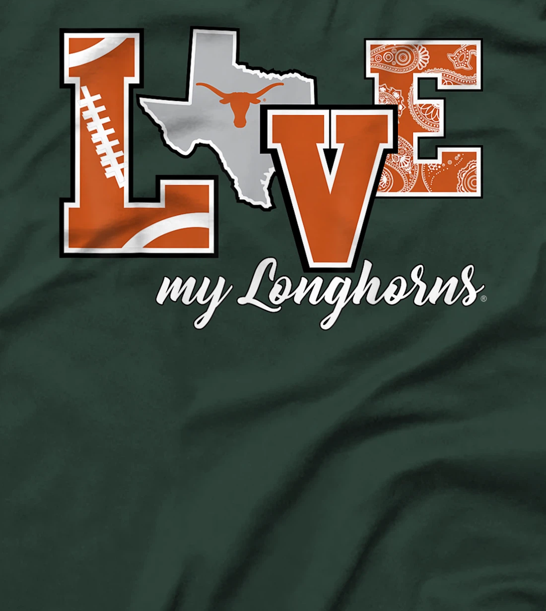 Texas Longhorns Love My Longhorns T-Shirt